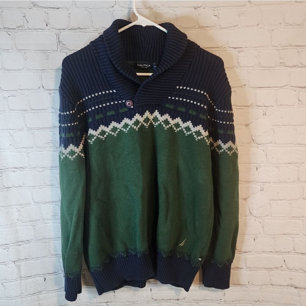 Men's Nautica Holiday sweater, size XL